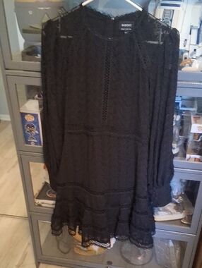 Bardot Black Lace Dress Small